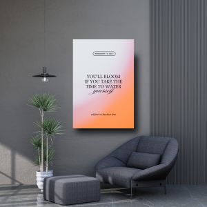 Motivational Self-Love Affirmations Poster